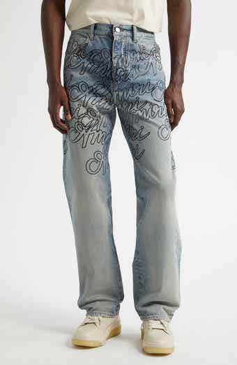 AMIRI Bandana Jacquard Straight Leg Jeans | Nordstrom AMIRI Bandana Jacquard Straight Leg Jeans | Nordstrom