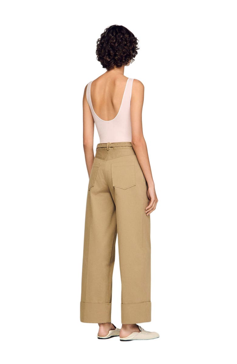 SANDRO Suit trousers, Alternate, color, Beige