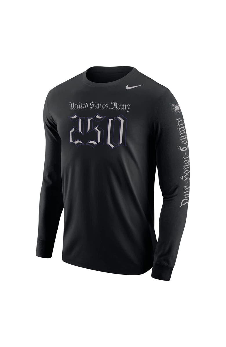 Nike Men's Nike Black Army Black Knights Army 250 Collection Long Sleeve T-Shirt, Alternate, color, Black