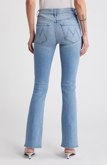 The Insider Sneak Distressed High Waist Bootcut Jeans