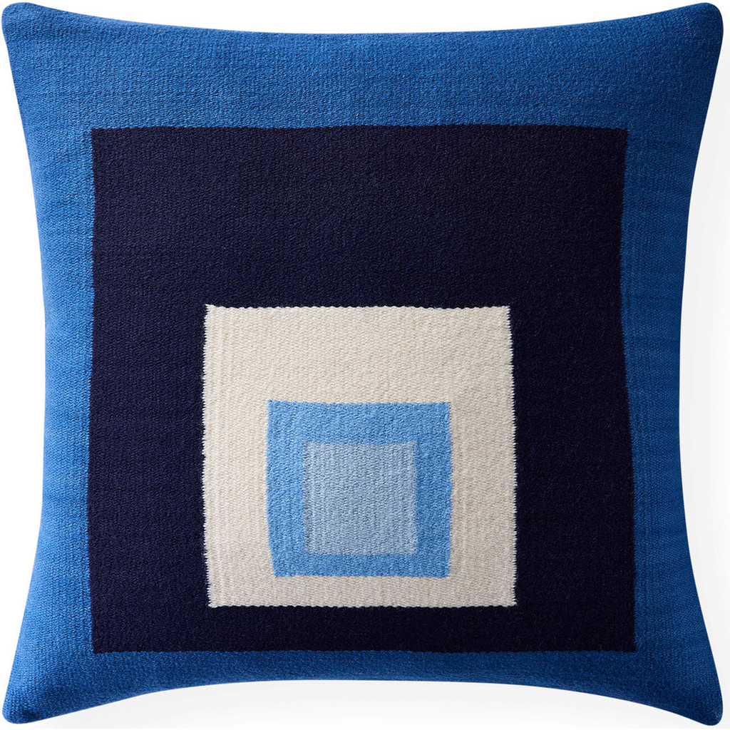 Jonathan Adler Pop Offset Square Pillow In Blue