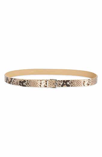 Snakeskin Textured Belt