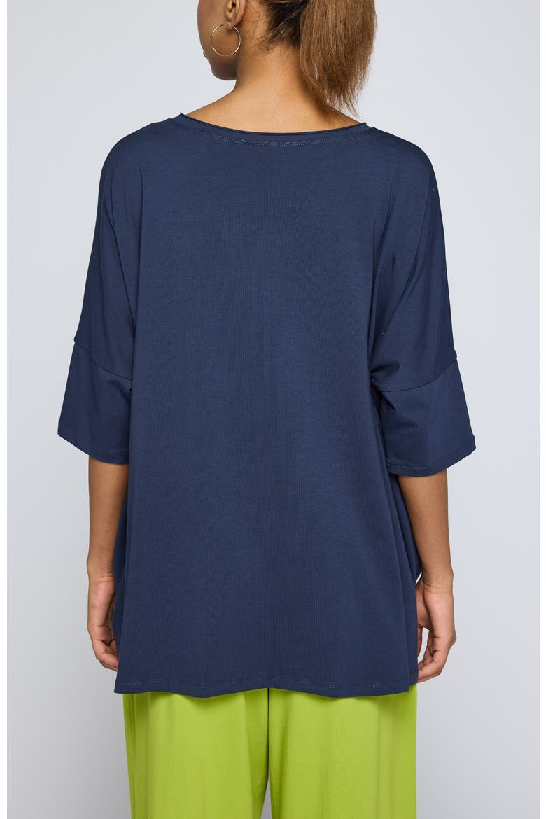 Solene Layered Jersey Tunic, Alternate, color, Navy