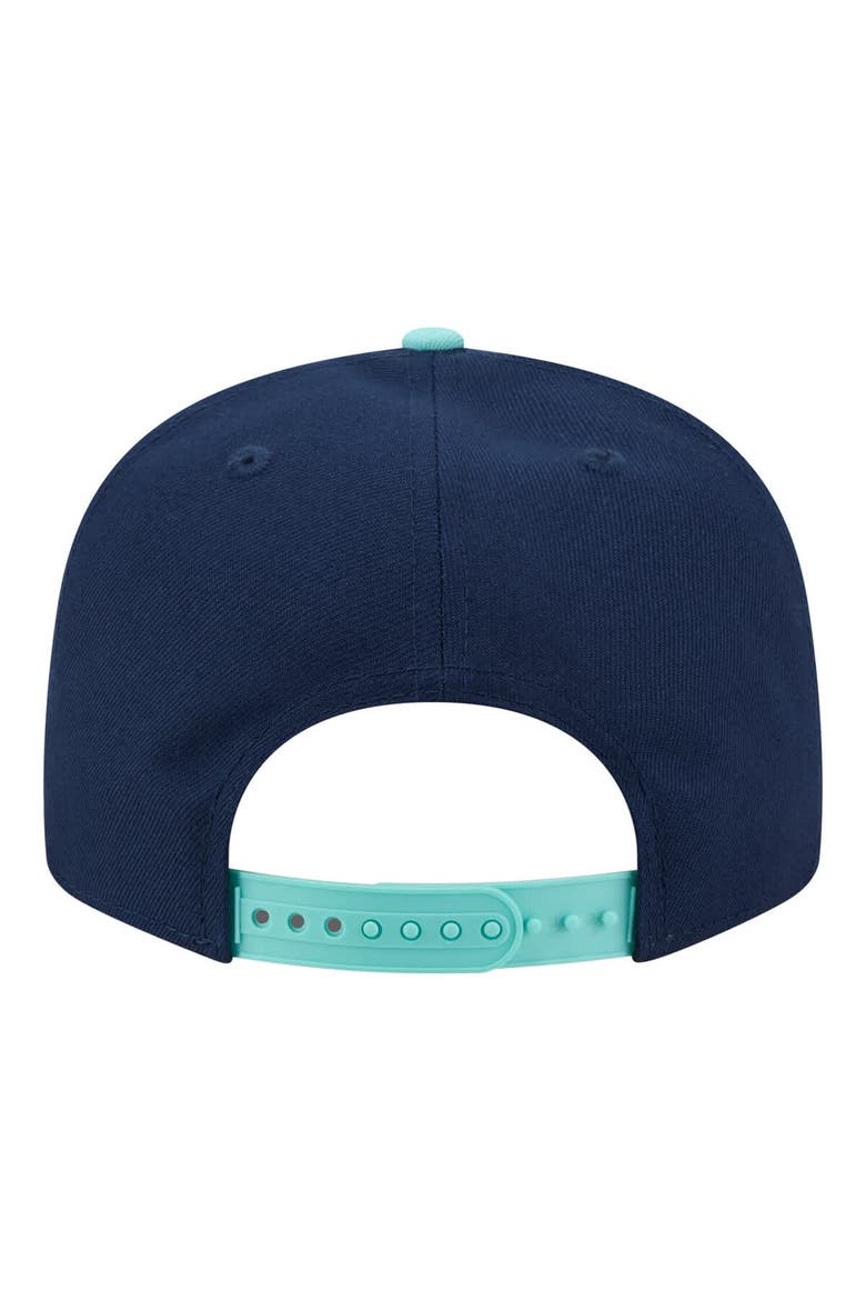 Men's New Era Navy/Turquoise Los Angeles Dodgers 2-Tone Color Pack 9FIFTY Snapback Hat, Alternate, color, Navy