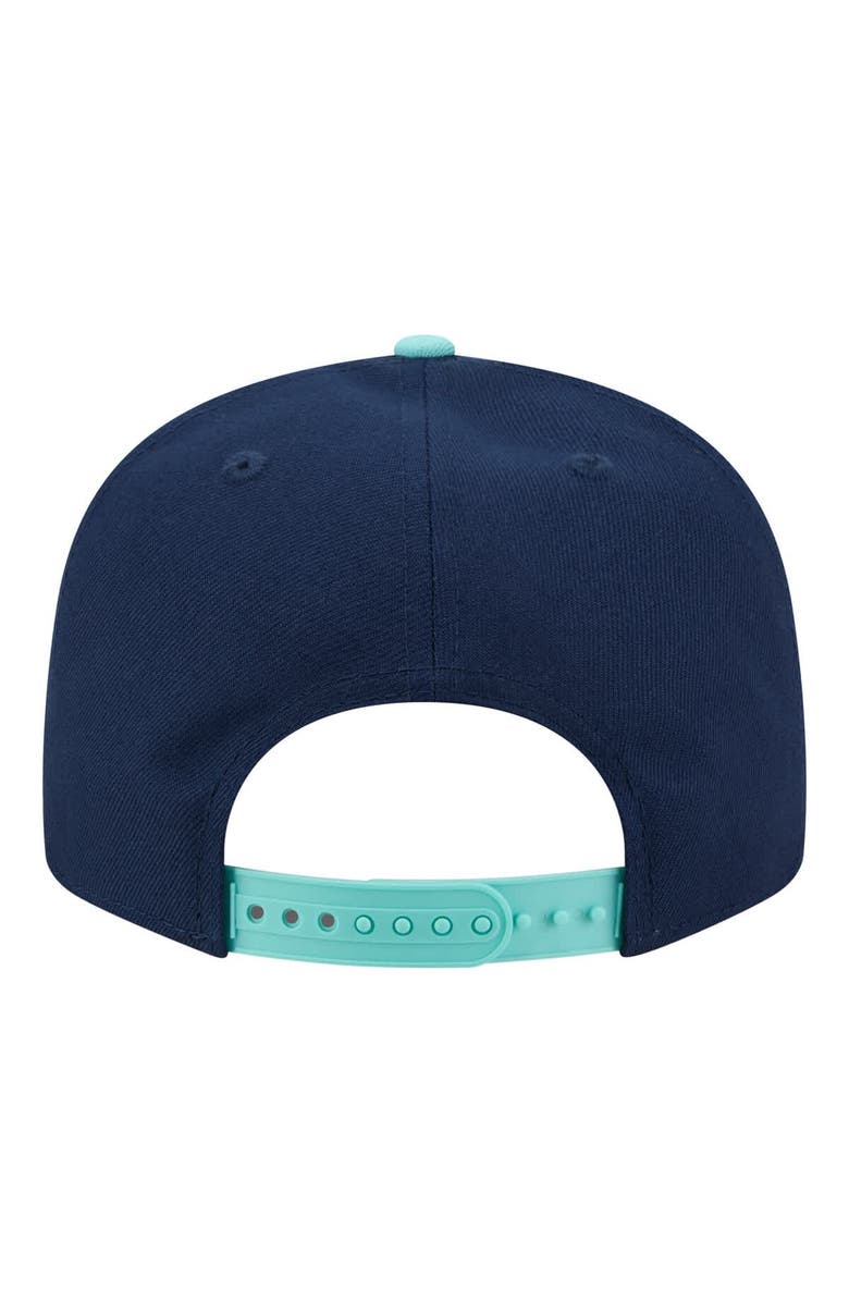 New Era Men's New Era Navy/Turquoise Los Angeles Dodgers 2-Tone Color Pack 9FIFTY Snapback Hat, Alternate, color, Navy