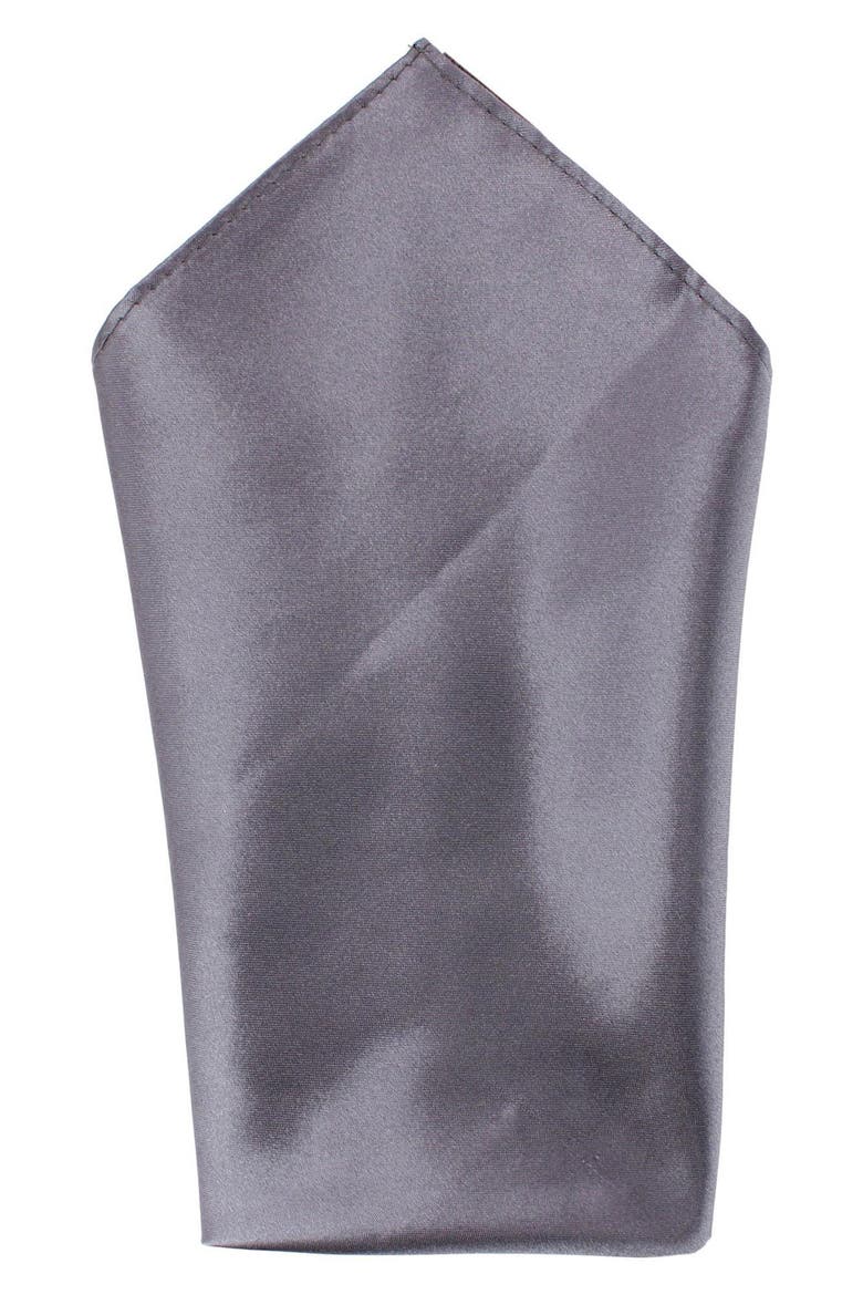 Necktie and Pocket Square Set, Alternate, color, SILVER