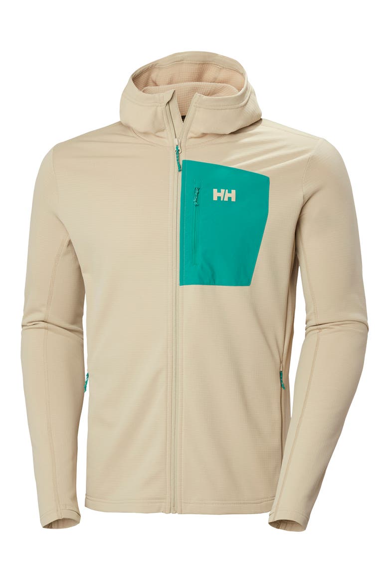 Versalite Fleece Hooded Jacket, Alternate, color, KHAKI / SAND