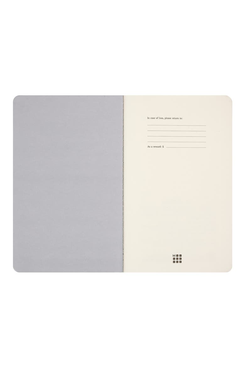 Set of 2 Large Cahier Journals, Alternate, color, BLACK AND GRAY