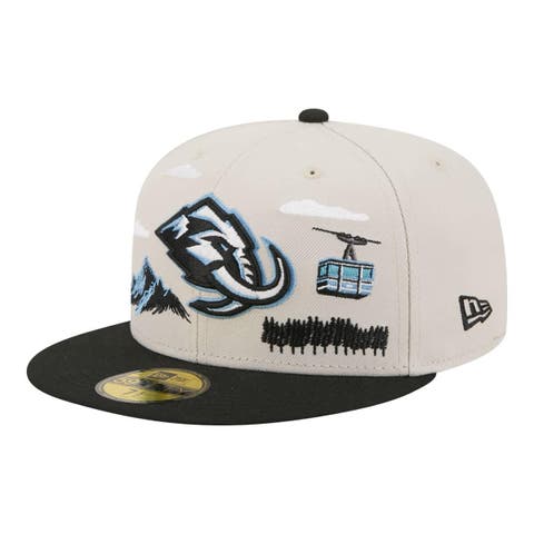 Men's New Era  Tan/Black Utah Mammoth Localized City Icon 59FIFTY Fitted Hat