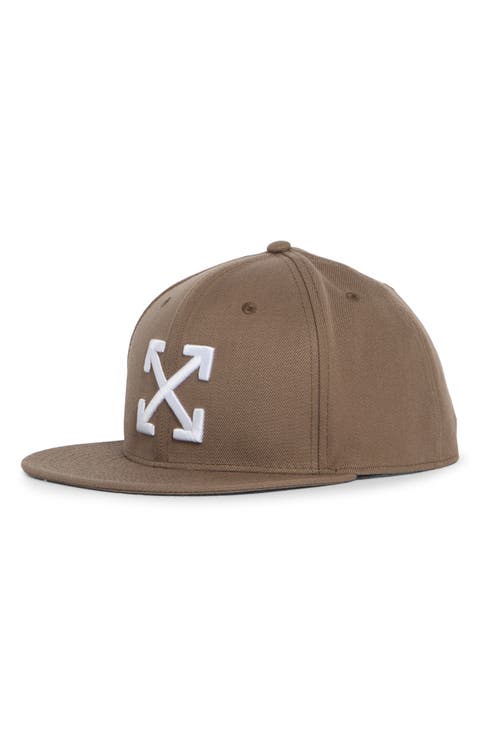Arrows Embroidered Flat Brim Baseball Cap