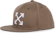 Off-White Arrows Embroidered Flat Brim Baseball Cap