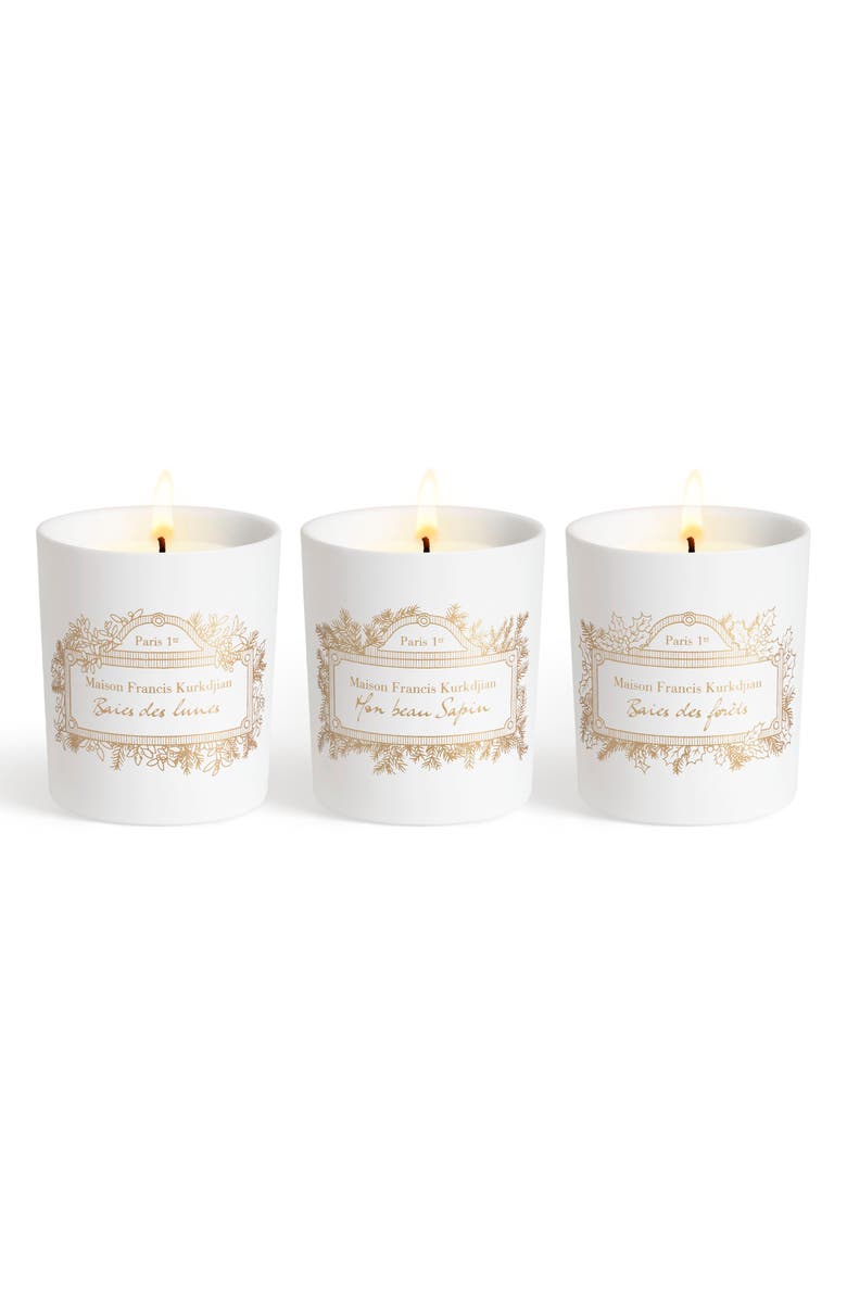 Maison Francis Kurkdjian Trio of Scented Candles, Main, color,