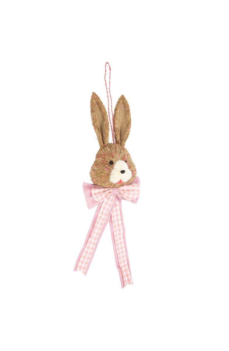 Northlight Easter Bunny with Bow Hanging Wall Decoration - 21", Alternate, color, Brown