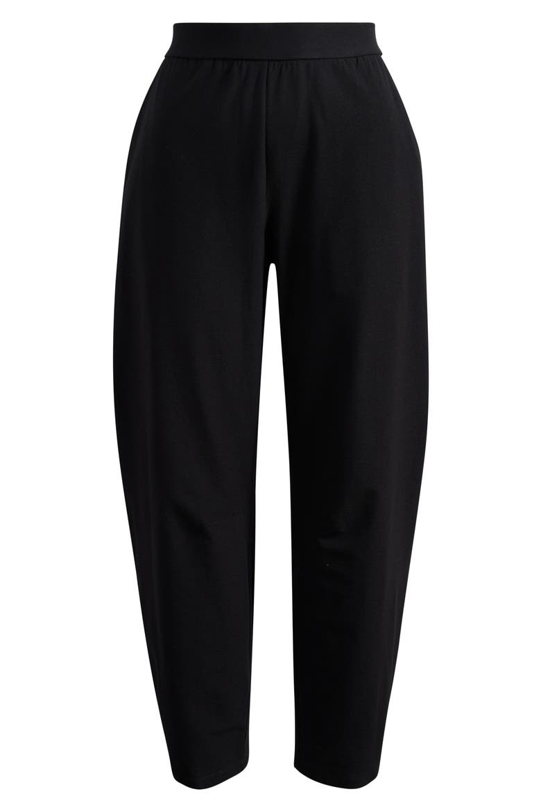 Ankle Barrel Leg Pants, Alternate, color, BLACK