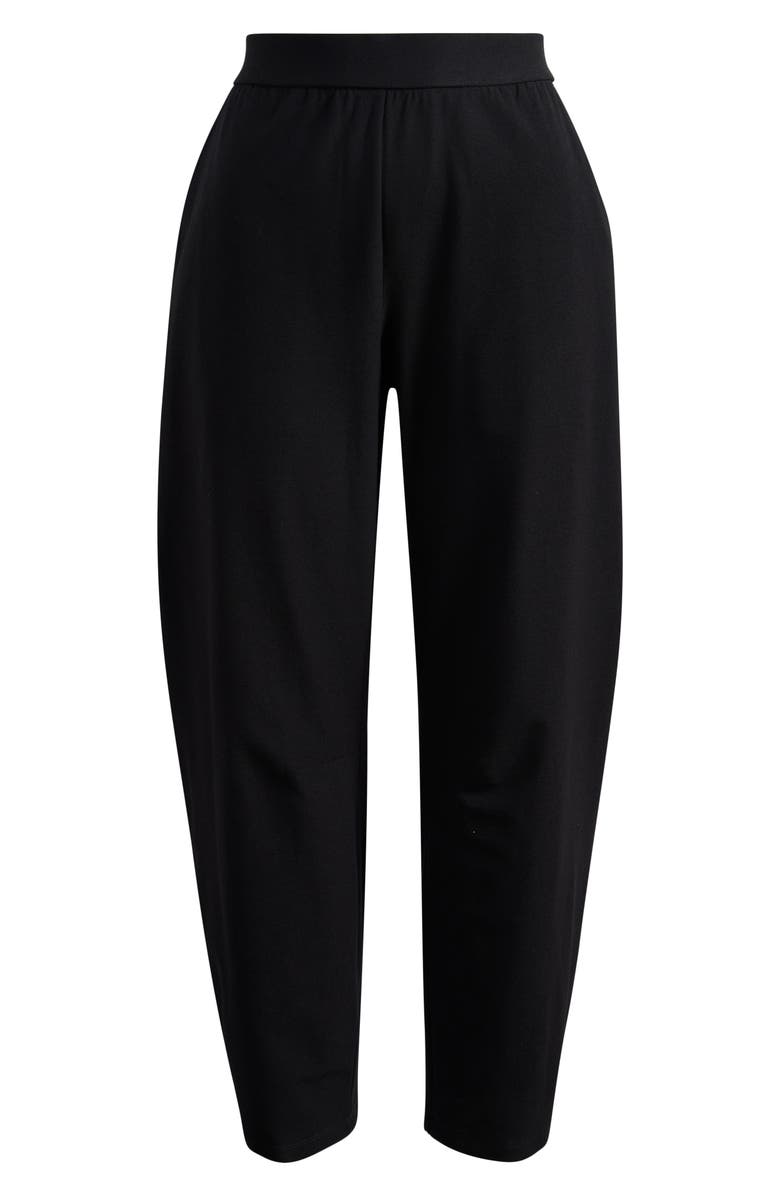 Eileen Fisher Ankle Barrel Leg Pants, Alternate, color, Black