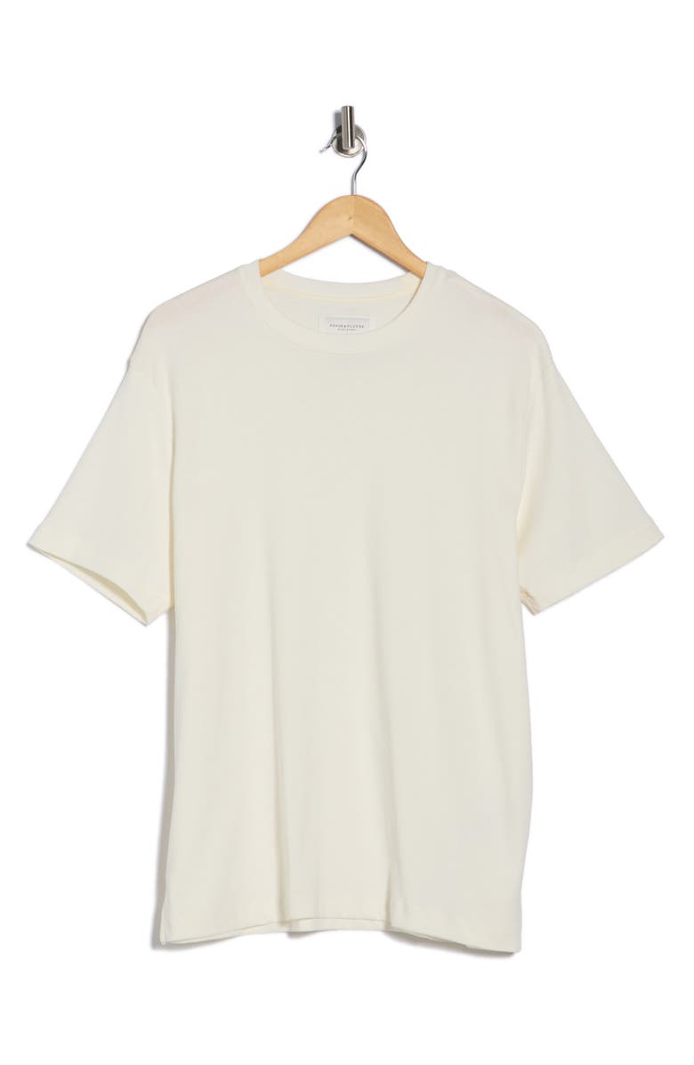 DENIM AND FLOWER Mercerized Cotton T-Shirt, Main, color, Snow White