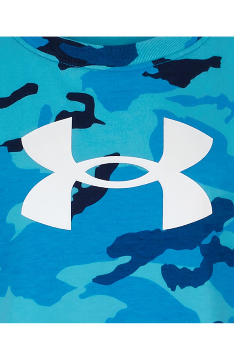 Under Armour Kids' Woodland Camo Performance T-Shirt, Alternate, color, Fresco Blue