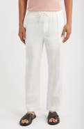 CHÉ Avila Straight Leg Linen Drawstring Pants