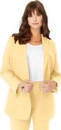 Roaman's Plus Size Bendover Blazer