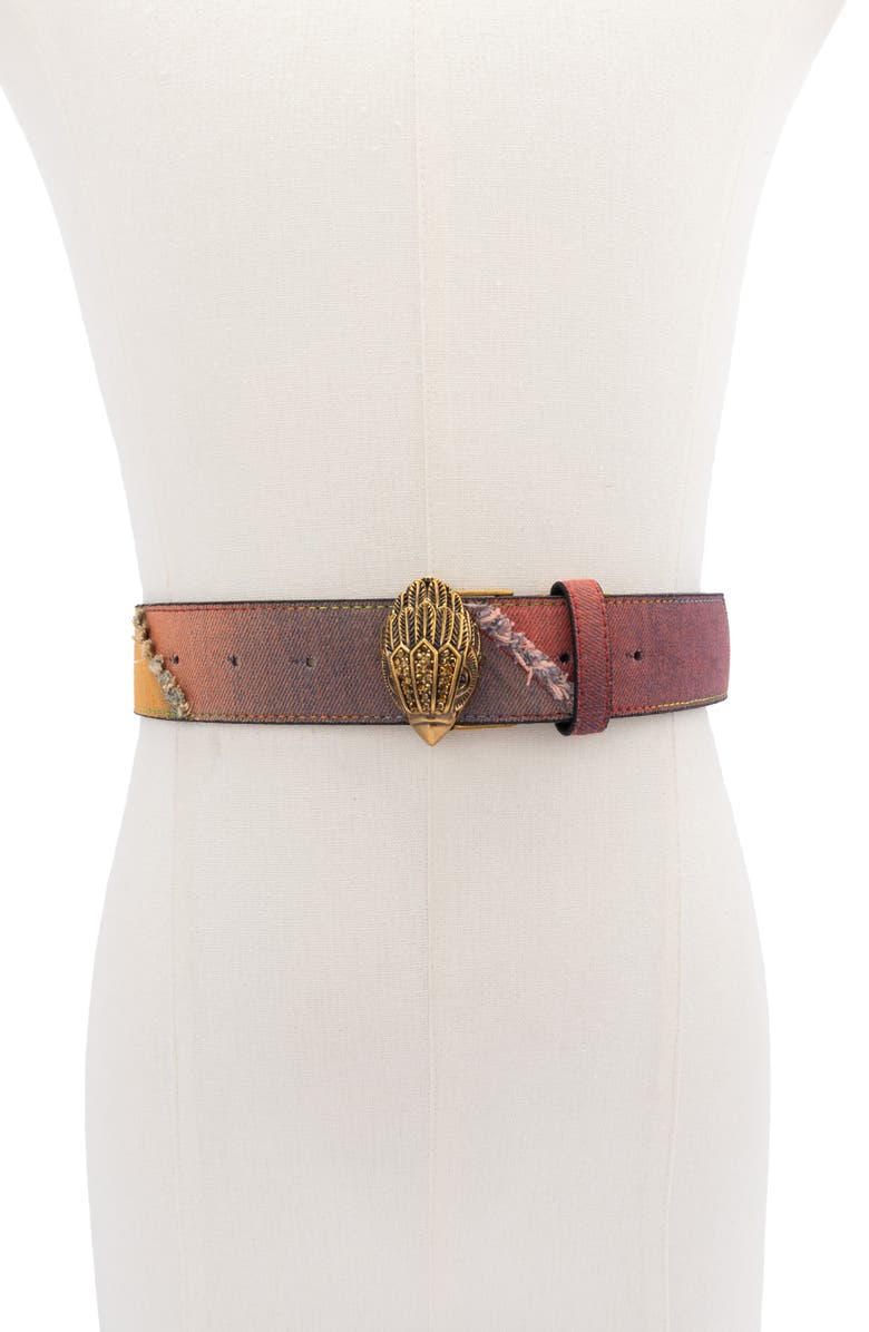 Kurt Geiger London Denim Rainbow Belt, Alternate, color,