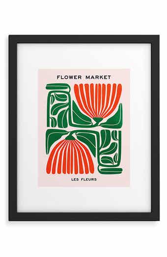 Deny Designs 'Pippin Ferns Les Fleurs' by Ayeyokp Framed Wall Art