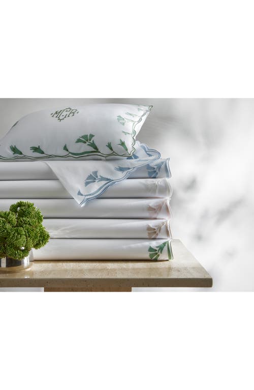 Matouk Marcella Egyptian Cotton Pillow Sham In Green