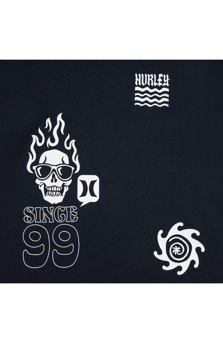 Hurley Kids' Multi Facet Graphic T-Shirt, Alternate, color, Off Noir