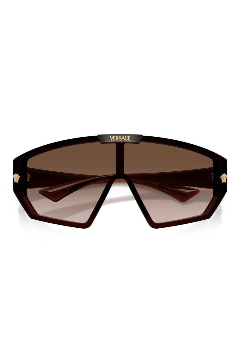 Medusa Horizon 147mm Shield Sunglasses, Alternate, color, TRANSPARENT BROWN / BROWN