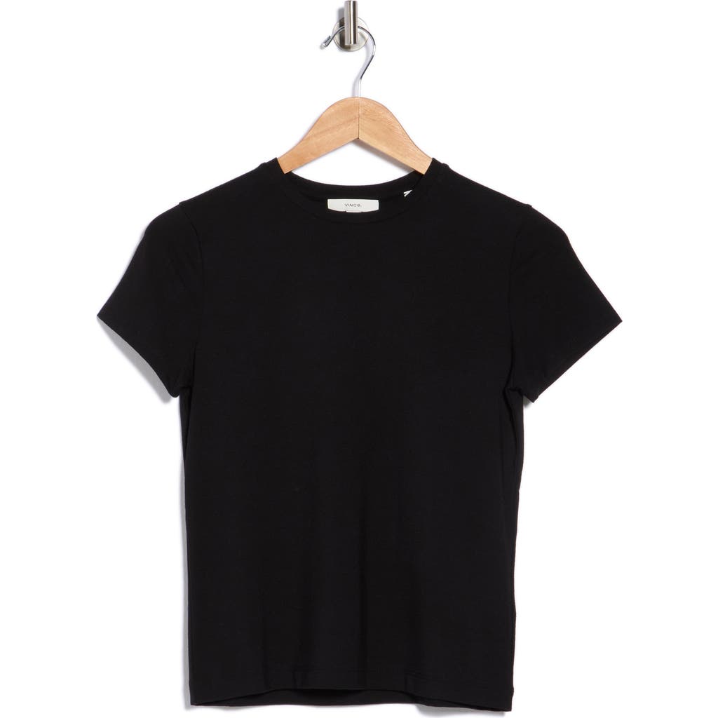 Vince Crewneck T-shirt In Black
