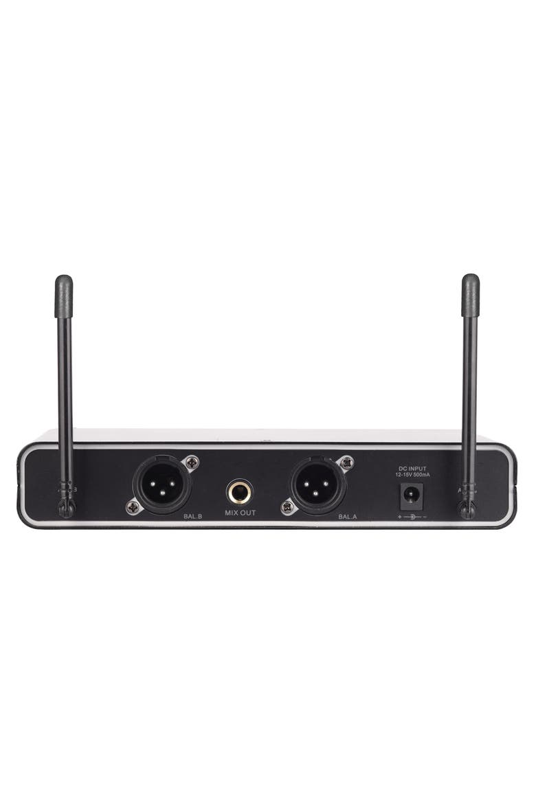 UHF Dual Fixed Channel Wireless Microphone 300ft Range, Alternate, color, Black
