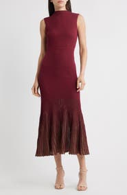 MOON RIVER Ribbed Sweater Dress