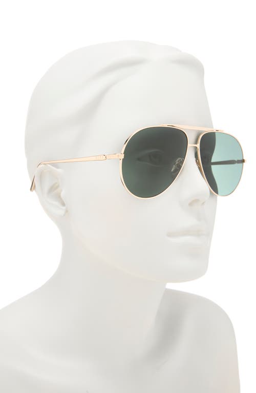 Diff Denver 61mm Aviator Sunglasses In Gold