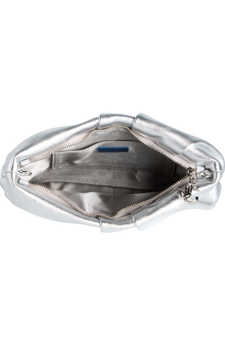 Jimmy Choo Bonny Metallic Leather Clutch, Alternate, color,