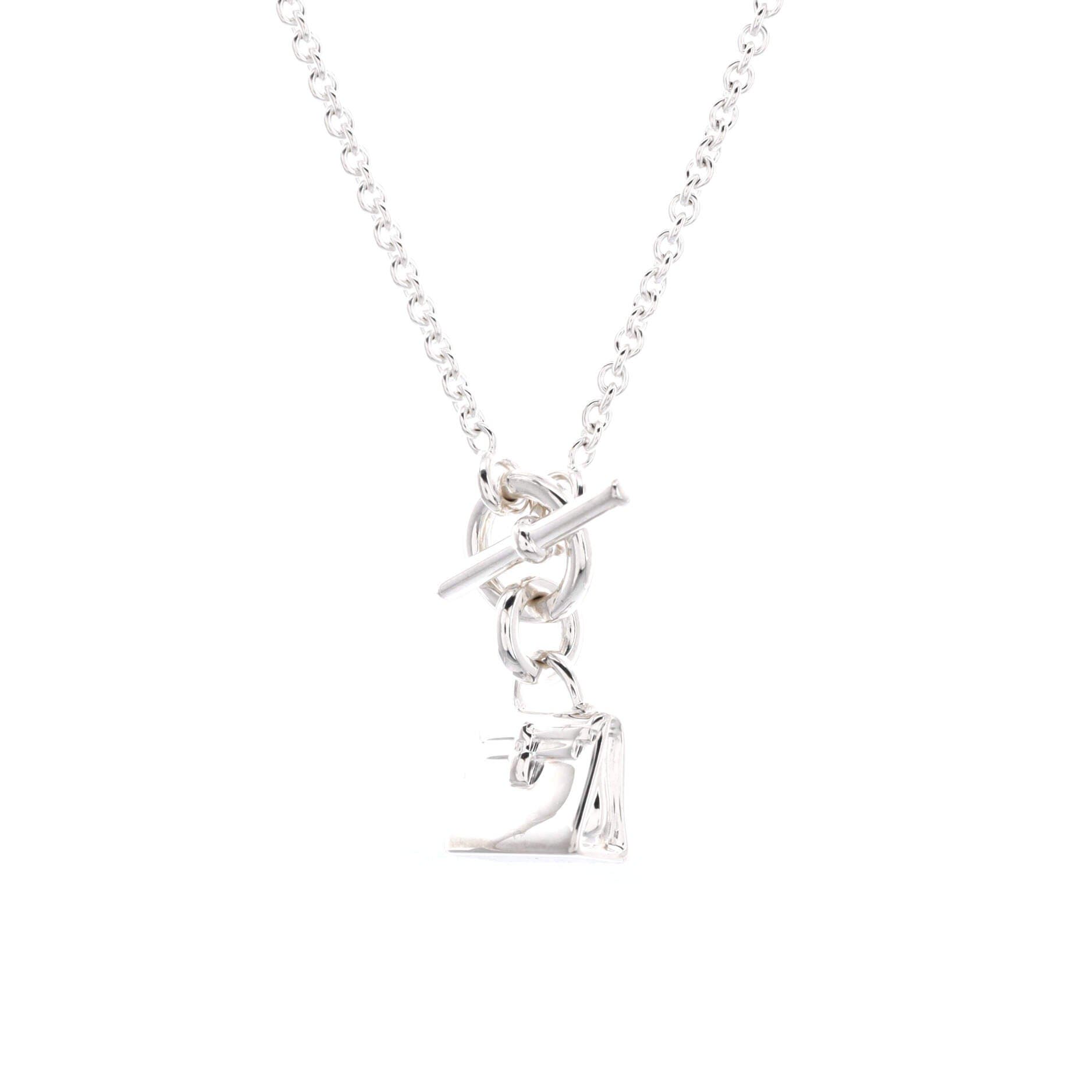 Kelly Amulette Pendant Necklace Sterling Silver, Main, color, Silver