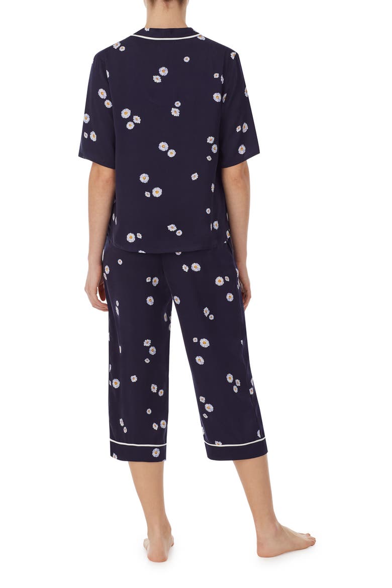 Crop Pajamas (Nordstrom Exclusive), Alternate, color, NVY/FLOR