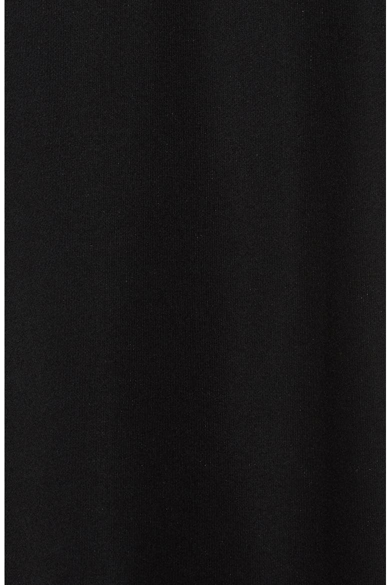 Ruffle Hem Sweatshirt Dress, Alternate, color, BLACK