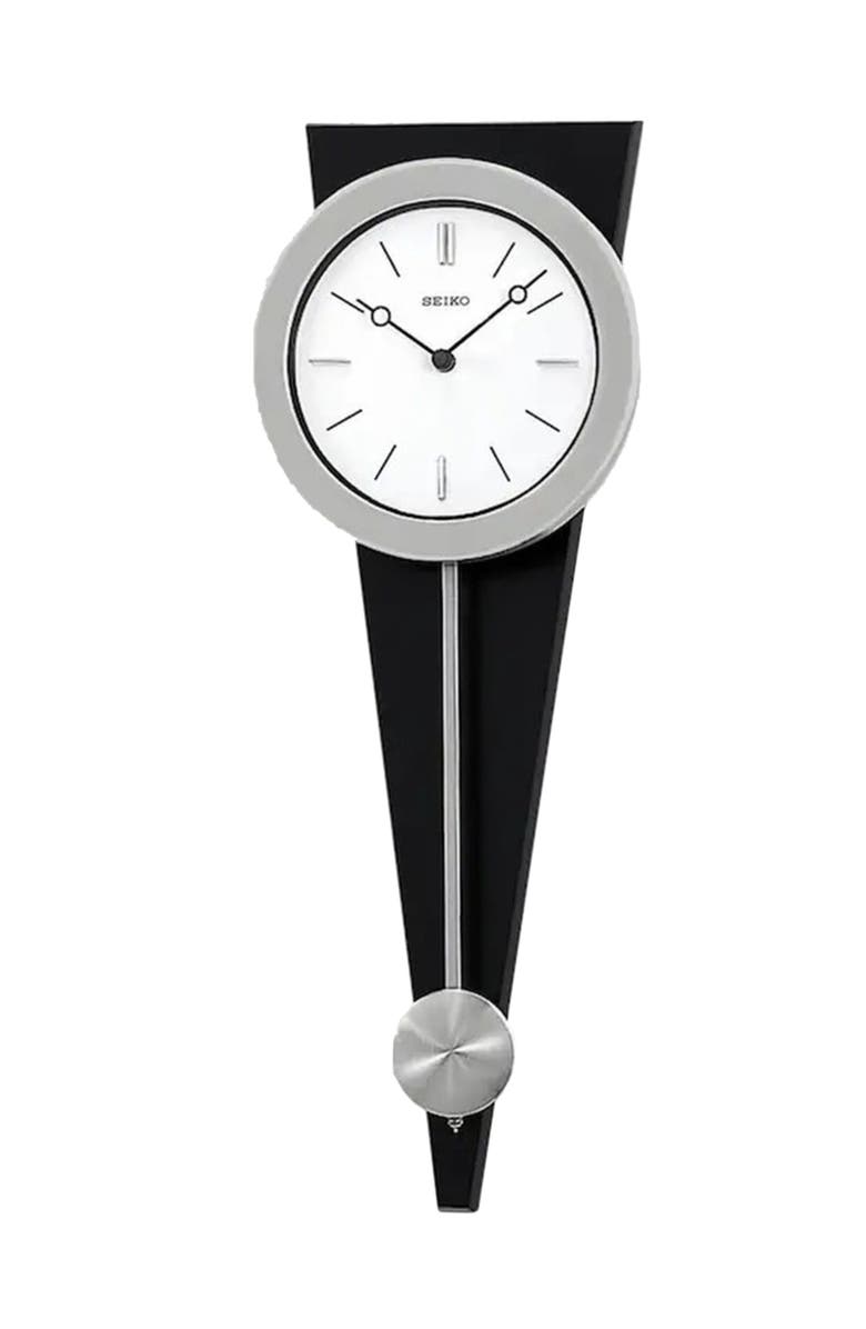 Seiko "Zing" Pendulum Wall Clock, Main, color, Silver & Black