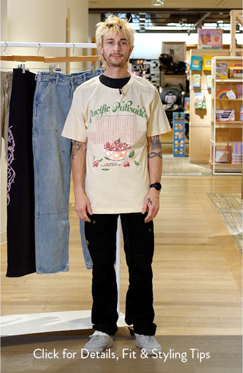 Produce Market Cotton Graphic T-Shirt, sales video thumbnail