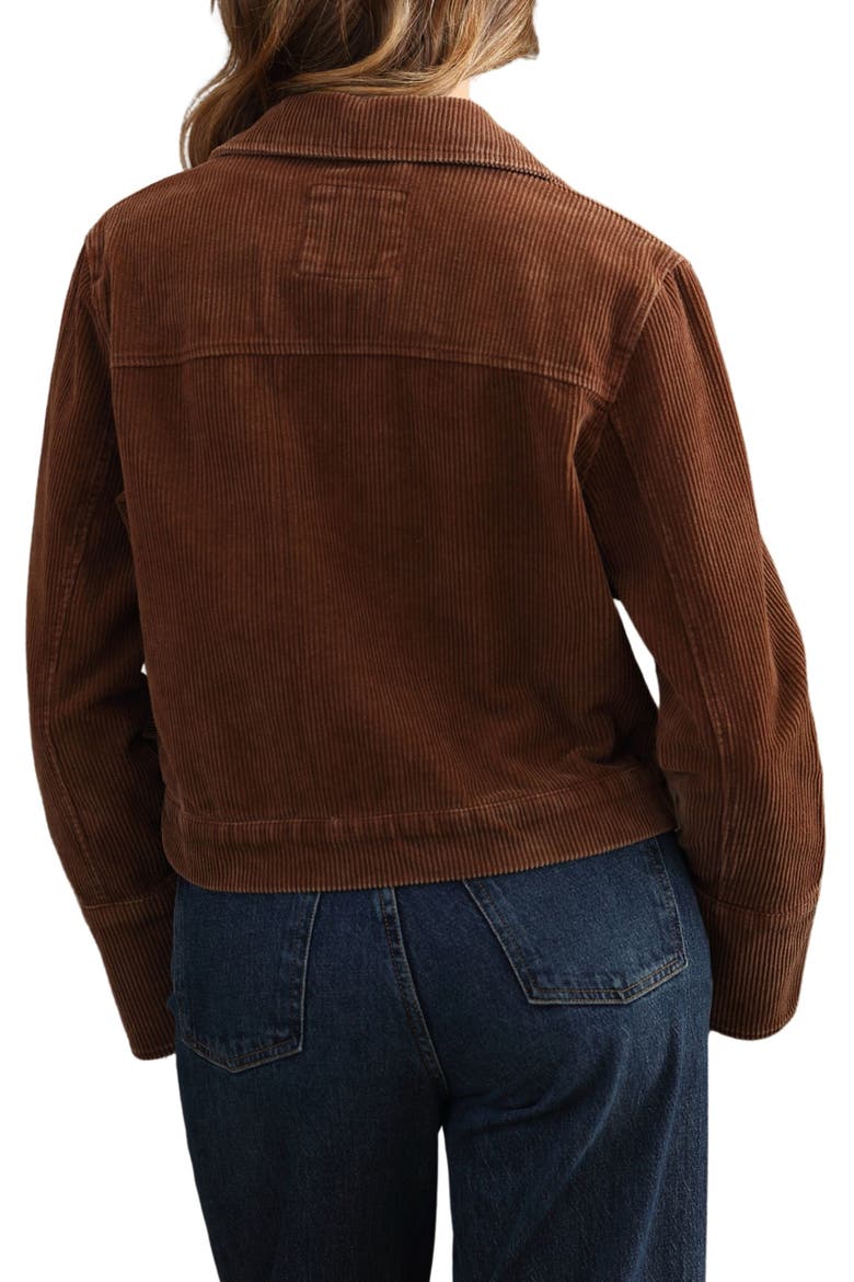 Garment Washed Corduroy Jacket, Alternate, color, BROWN