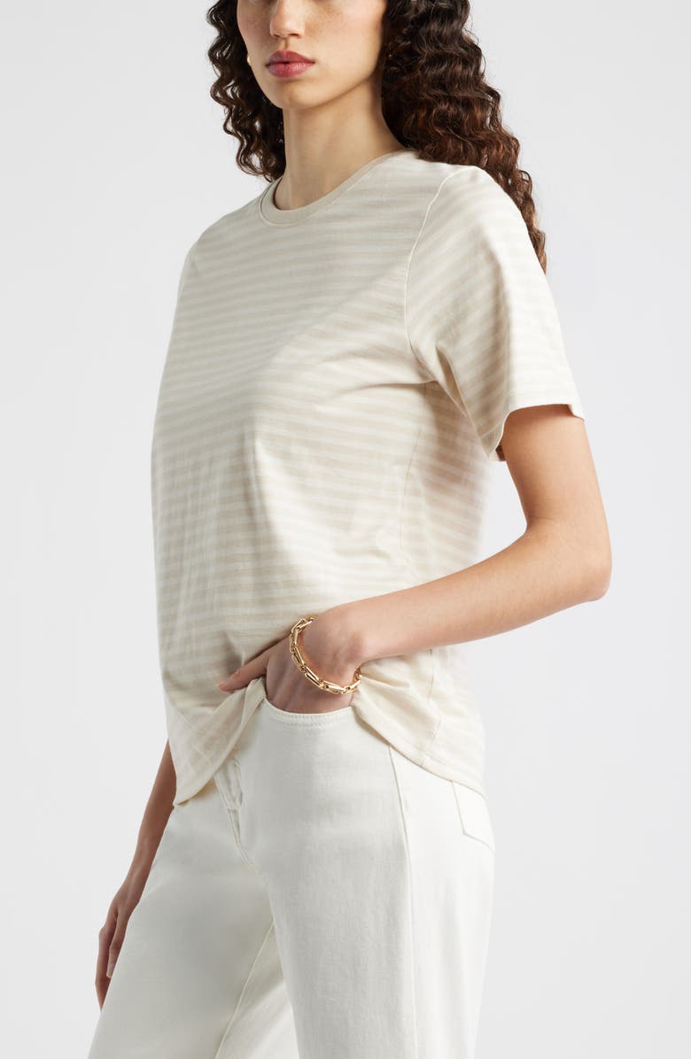 Nordstrom Relaxed Fit Pima Cotton Crewneck T-Shirt, Alternate, color, Beige- Ivory Daphney Stp