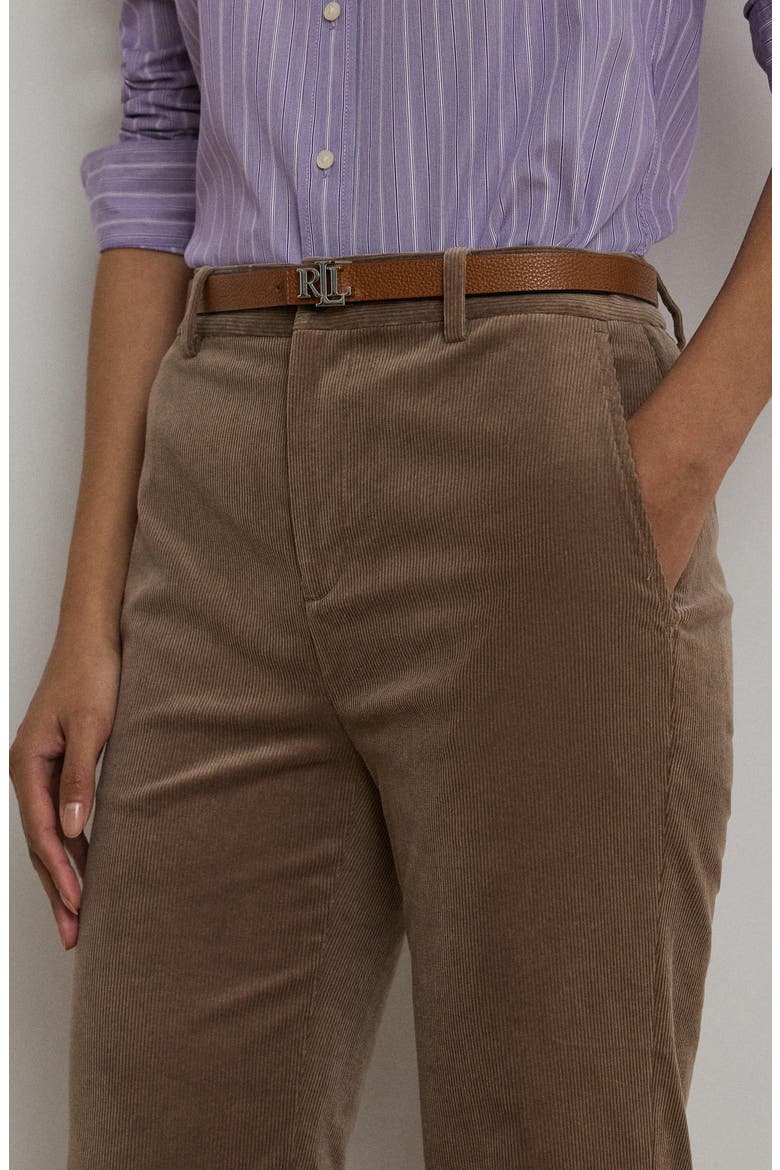High Waist Flare Corduroy Pants, Alternate, color, TAUPE BROWN