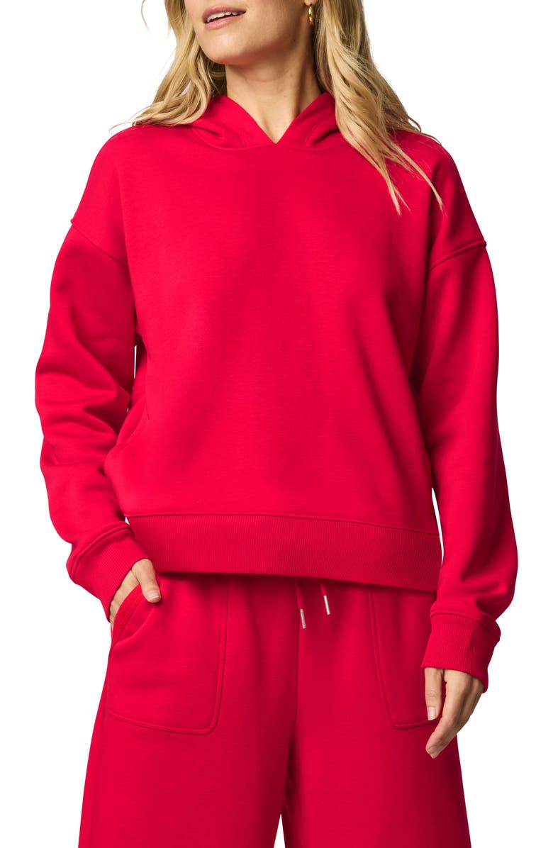 Splendid Goldie Hoodie, Main, color, Rouge Red