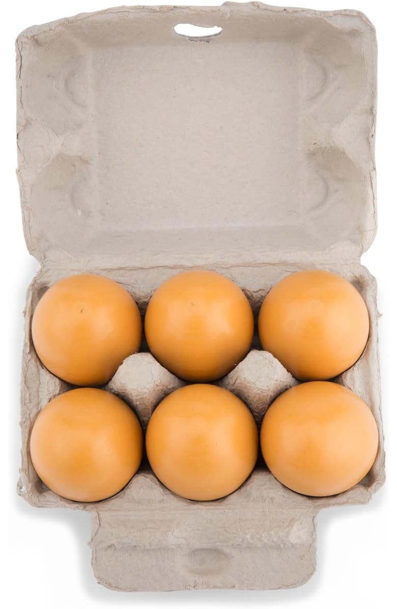 NEW CLASSIC TOYS Wooden Eggs 6-pieces, Alternate, color, Multi