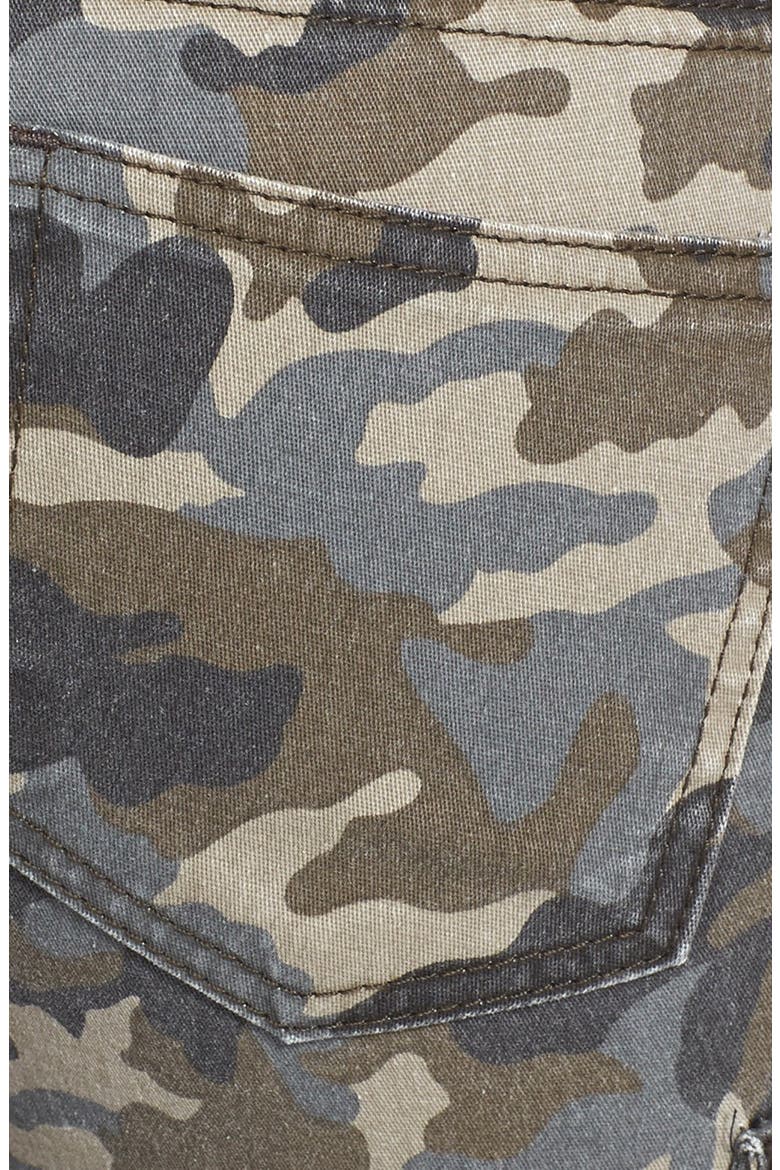 Cargo Pocket Skinny Pants, Alternate, color, CAMO