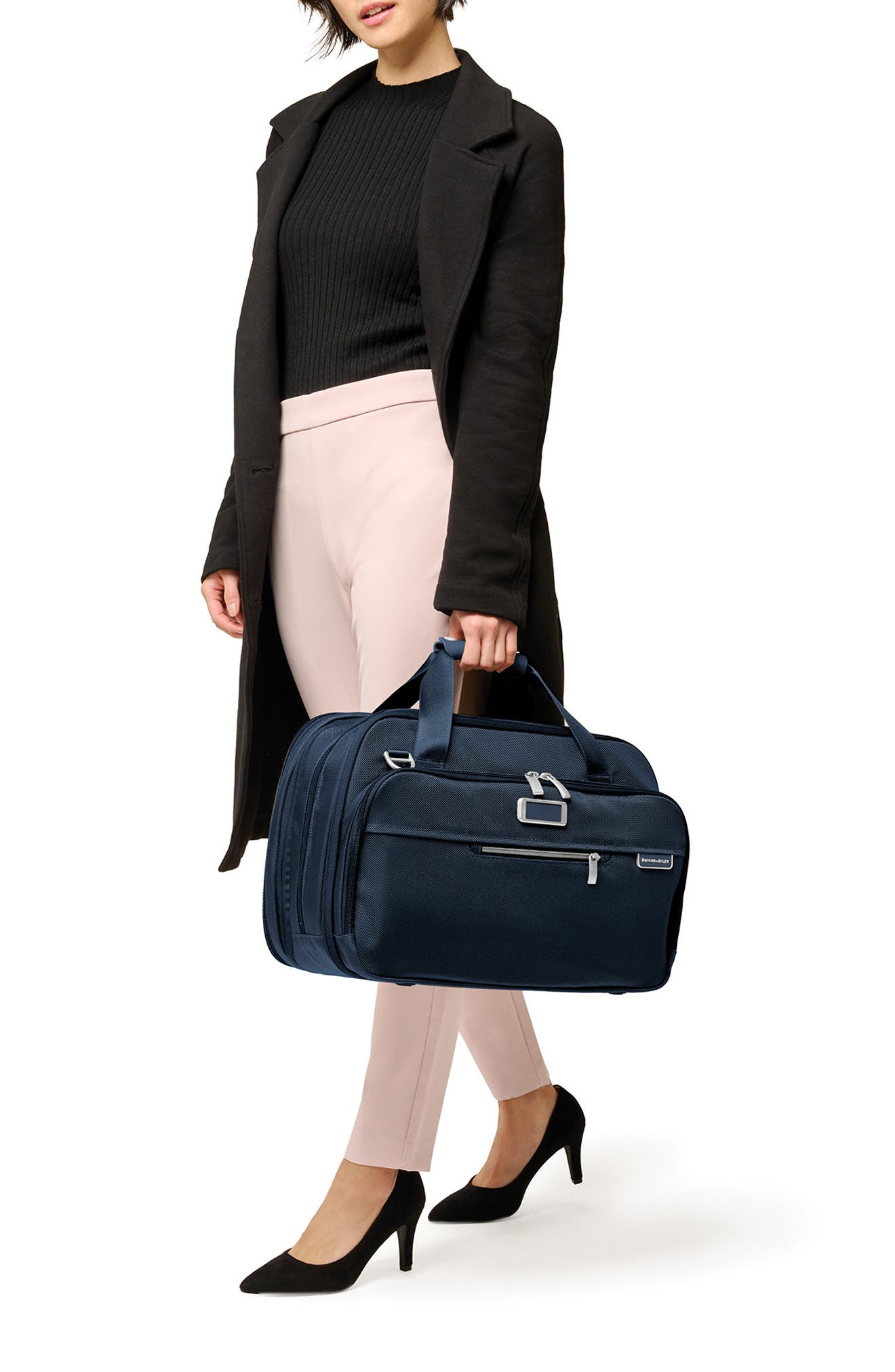 Baseline 17-Inch Expandable Cabin Bag, Alternate, color, NAVY