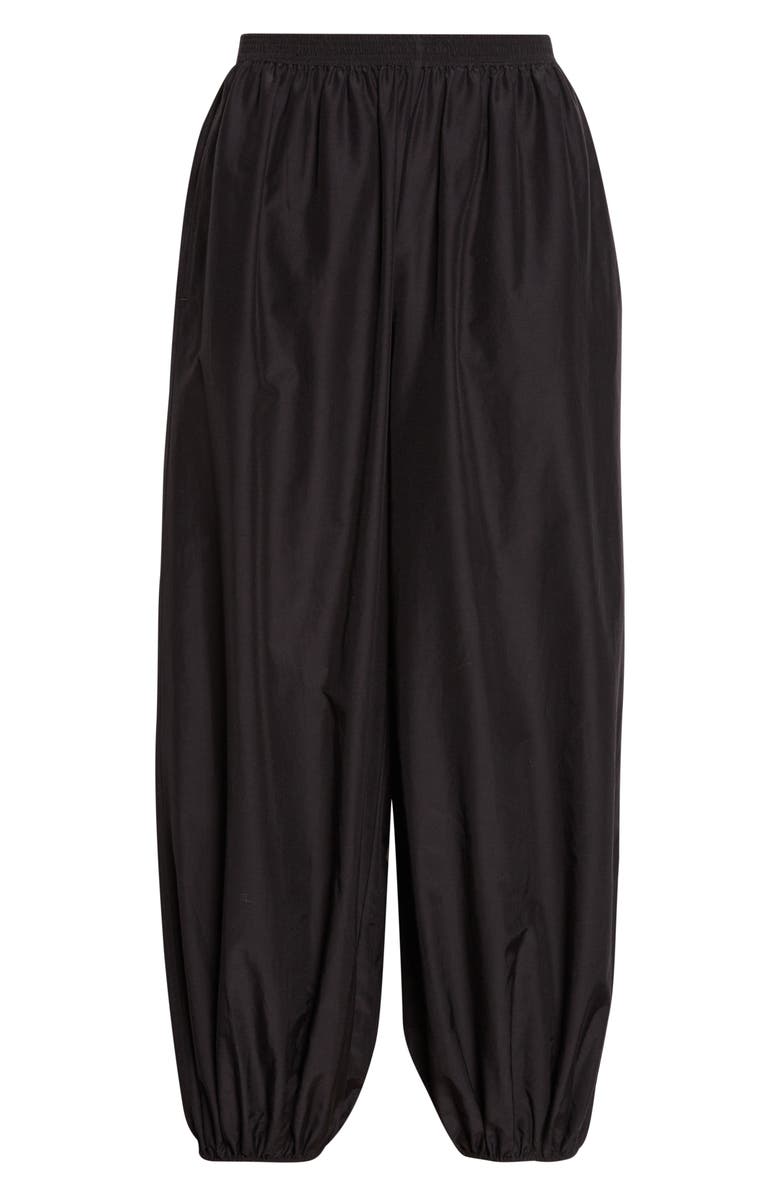 LOULOU DE SAISON Almaya Cotton & Silk Voile Cocoon Pants, Main, color, Black