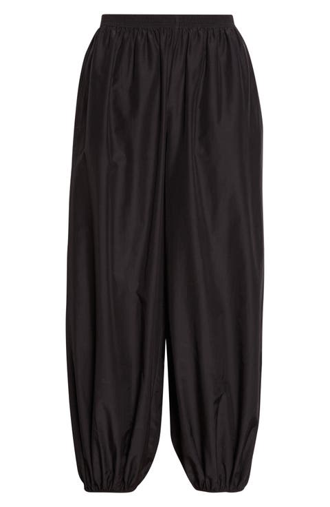 Almaya Cotton & Silk Voile Cocoon Pants