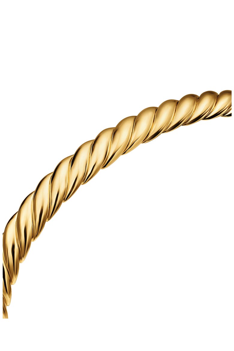 Sculpted Cable Flex Bracelet in 18K Yellow Gold, 5mm, Alternate, color, GOLD