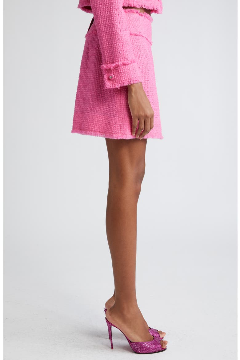 Rashel Tweed Miniskirt, Alternate, color, ROSA