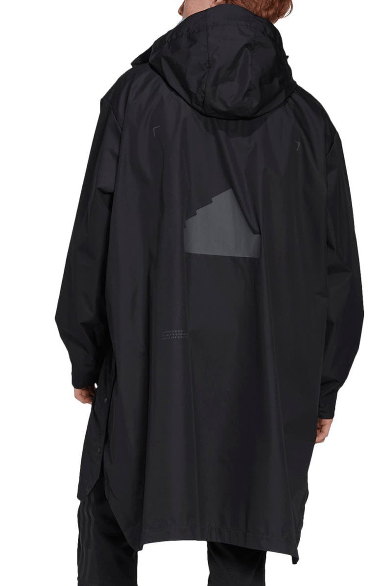 adidas Recycled Polyester Windbreaker Duster Coat, Alternate, color,